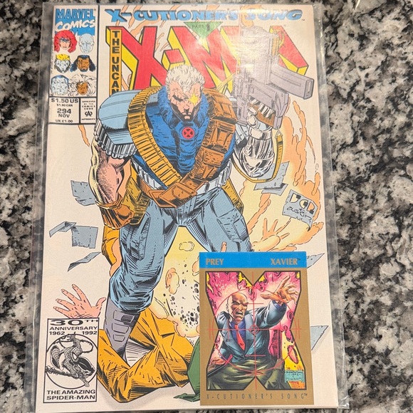Marvel Other - Marvel X-Men Comic with Prey Xavier Card - Blue and Yellow